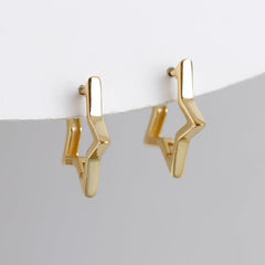 Geometric Pentagram Earrings for Girls - Halloween Gift
