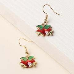 Christmas Bell Earrings And Small Bowknot Earrings Party Jewelry