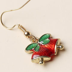 Christmas Bell Earrings And Small Bowknot Earrings Party Jewelry
