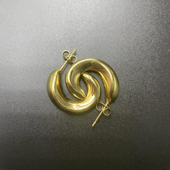 C-Shaped Stainless Steel Earrings for Women