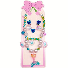 Girl's Fishtail Pearl Jewelry Set