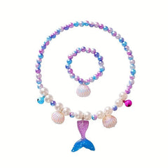 Girl's Fishtail Pearl Jewelry Set