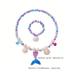 Girl's Fishtail Pearl Jewelry Set