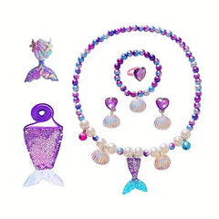Girl's Fishtail Pearl Jewelry Set