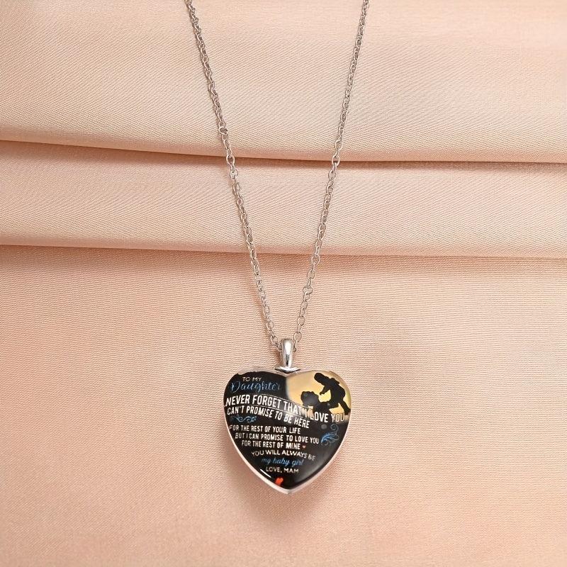 Crystal Pendant Necklace Letter Necklace Birthday Gift