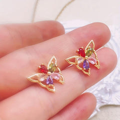 Butterfly Jewelry Set - Necklace and Earrings