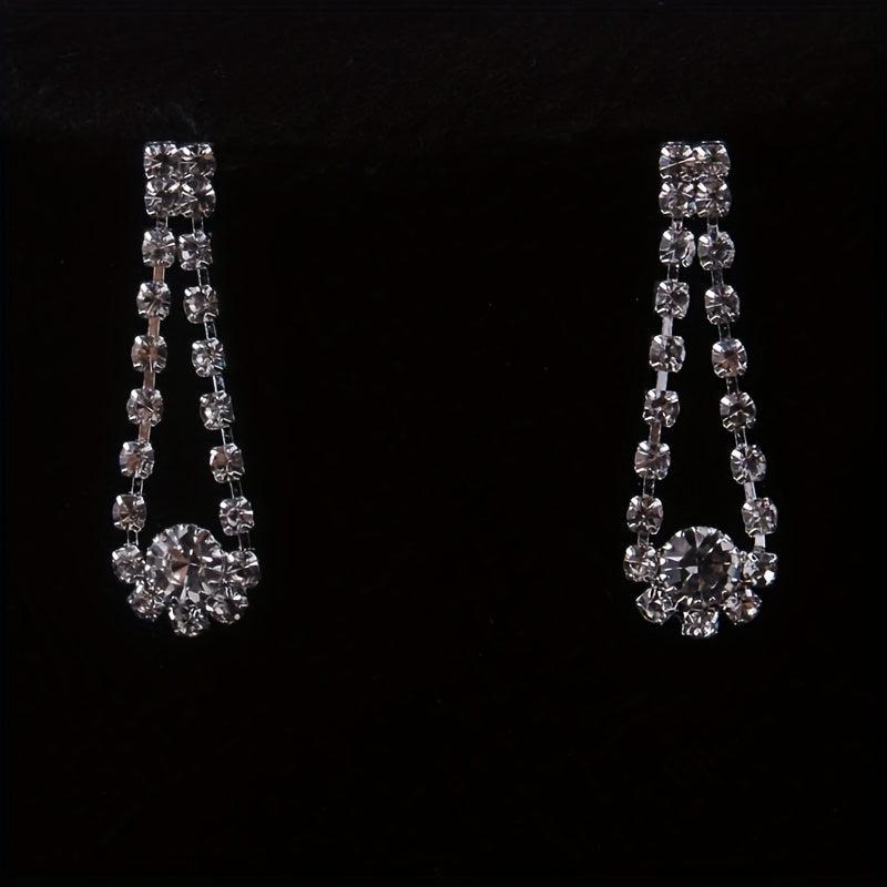 Bride Wedding Accessories Set Chain Necklace Earrings Formal Wear