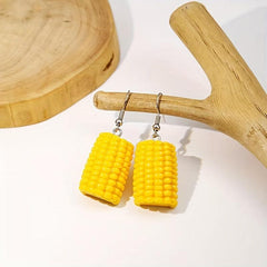 Acrylic Vegetable Dangle Earrings Hip Hop Style