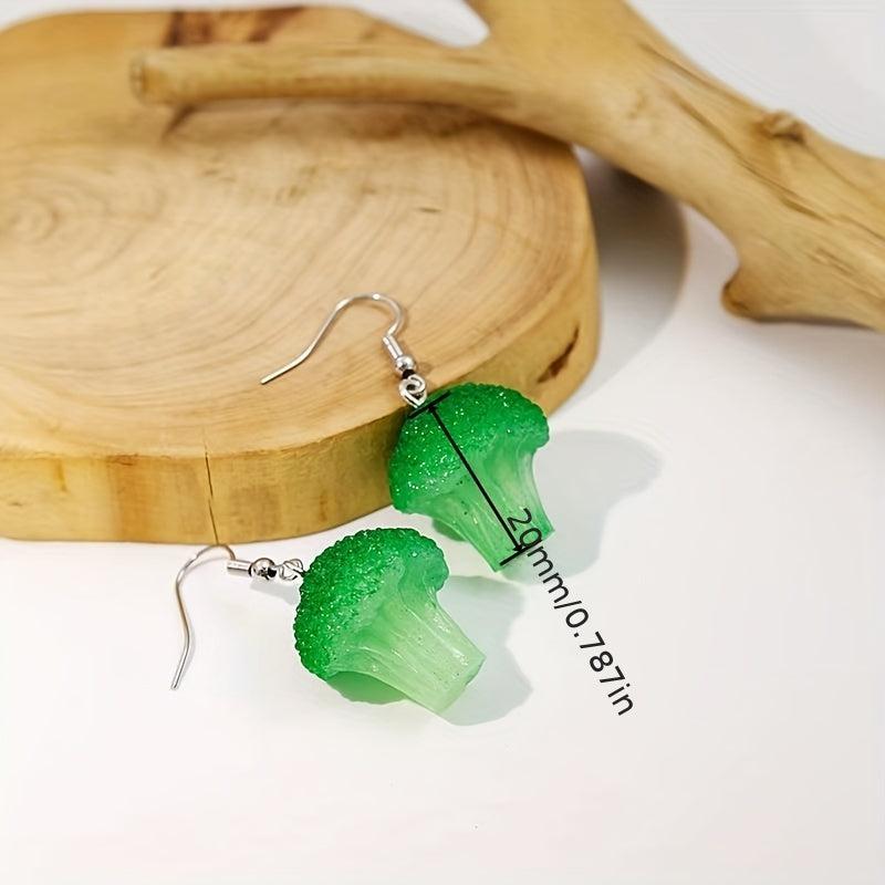 Acrylic Vegetable Dangle Earrings Hip Hop Style