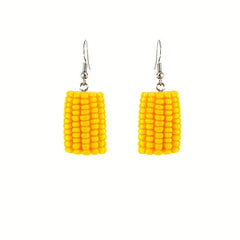 Acrylic Vegetable Dangle Earrings Hip Hop Style