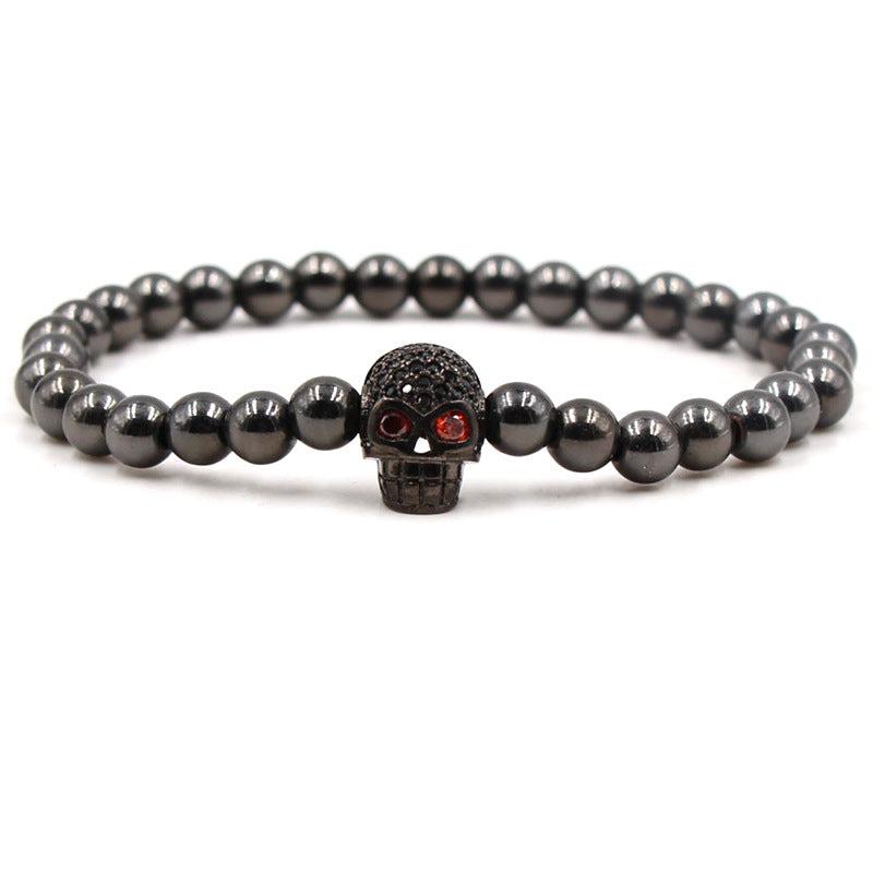 Skull Bead Elastic Bracelet Halloween Christmas