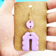 193pcs Polymer Clay Cutter Earring DIY Mold 25 Shapes Ear Hook Clog Storage Card