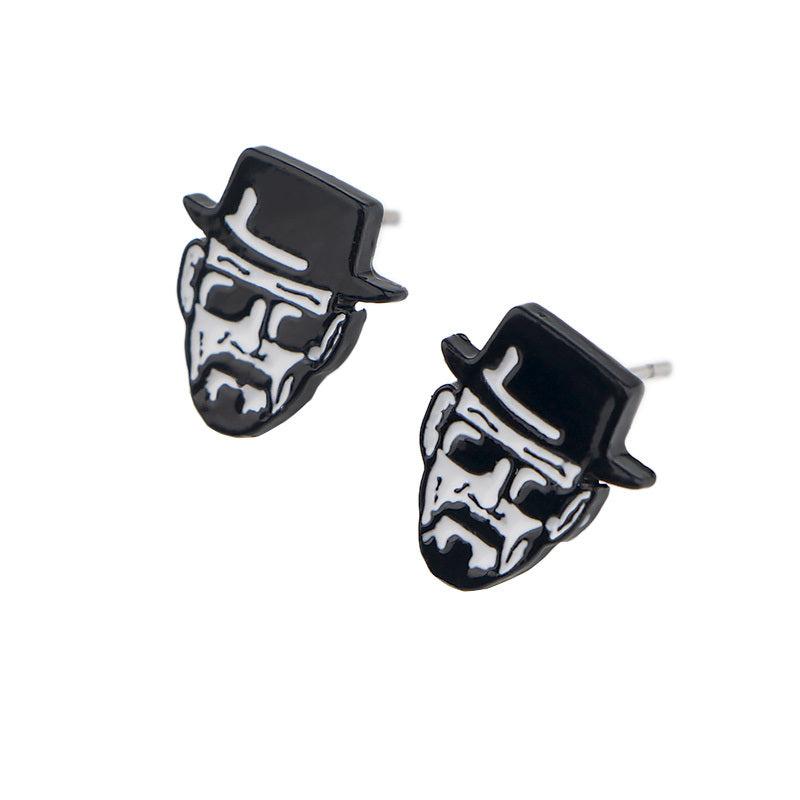 Man With Hat Earrings Studs for Party Halloween Christmas