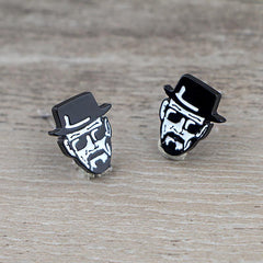 Man With Hat Earrings Studs for Party Halloween Christmas