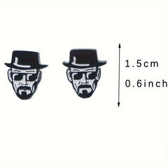 Man With Hat Earrings Studs for Party Halloween Christmas