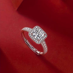 Moissanite Wedding Band Silvery For Women Banquet Party Occasion