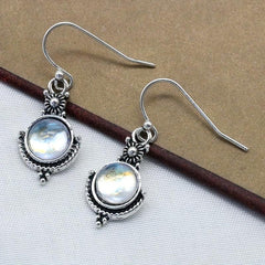 Vintage Opal Drop Dangle Earrings Wedding Party Jewelry Gift