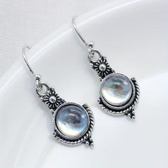 Vintage Opal Drop Dangle Earrings Wedding Party Jewelry Gift