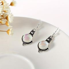 Vintage Opal Drop Dangle Earrings Wedding Party Jewelry Gift