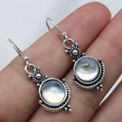 Vintage Opal Drop Dangle Earrings Wedding Party Jewelry Gift