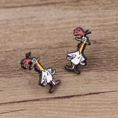 Cartoon Stud Earrings For Women Girls - Anime Jewelry