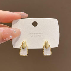 Geometric Square Earrings Women Girls