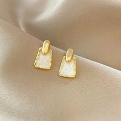Geometric Square Earrings Women Girls