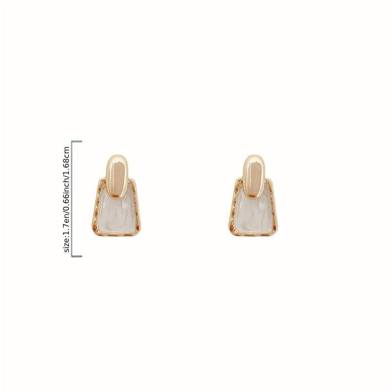 Geometric Square Earrings Women Girls
