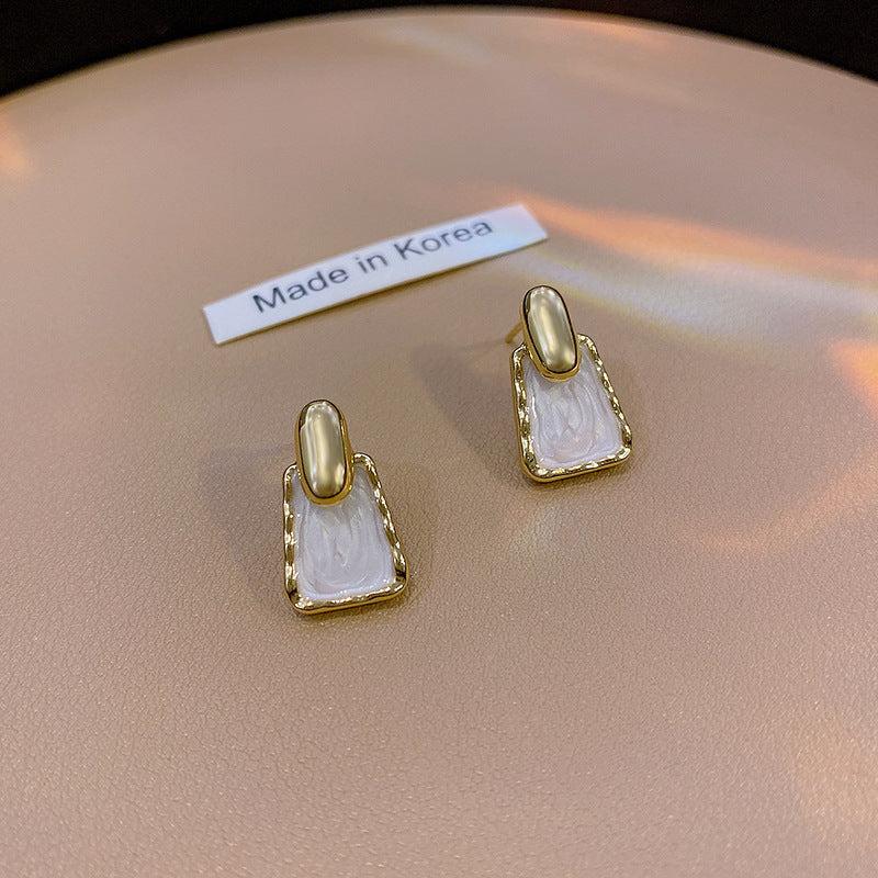 Geometric Square Earrings Women Girls