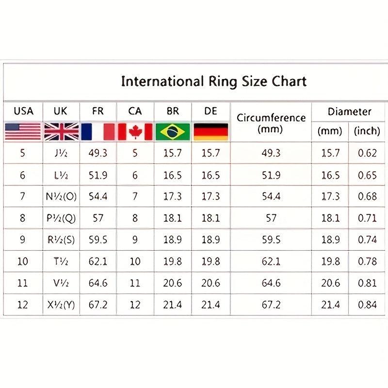 Retro Emerald Ring Women's Gothic Combination Ring Exaggerated Gemstone Ring