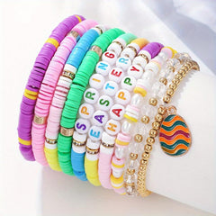 10pcs Hand String Bohemian Bangle Set