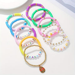 10pcs Hand String Bohemian Bangle Set