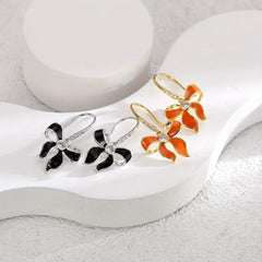 Bowknot Earrings Copper Plated Jewelry Gift