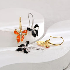 Bowknot Earrings Copper Plated Jewelry Gift