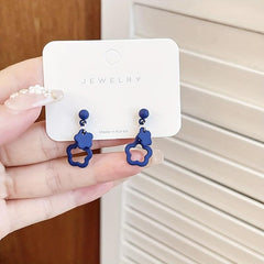 Klein Flower Dangle Earrings Hollow Jewelry Gift
