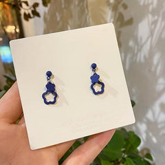 Klein Flower Dangle Earrings Hollow Jewelry Gift