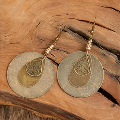Bronze Layer Pendant Earrings Girls Jewelry Halloween Christmas Gift