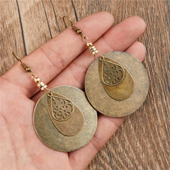 Bronze Layer Pendant Earrings Girls Jewelry Halloween Christmas Gift