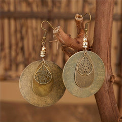 Bronze Layer Pendant Earrings Girls Jewelry Halloween Christmas Gift