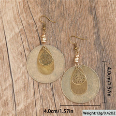 Bronze Layer Pendant Earrings Girls Jewelry Halloween Christmas Gift