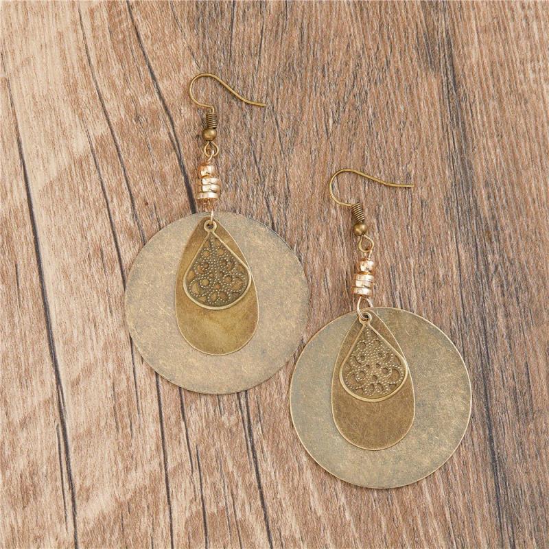 Bronze Layer Pendant Earrings Girls Jewelry Halloween Christmas Gift