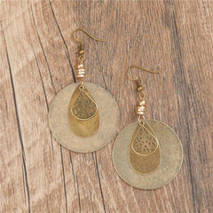 Bronze Layer Pendant Earrings Girls Jewelry Halloween Christmas Gift