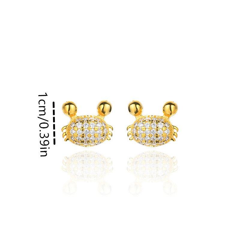 Sweet Crab Earrings Animal Jewelry Girls Lovely Earrings