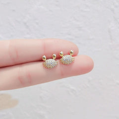 Sweet Crab Earrings Animal Jewelry Girls Lovely Earrings