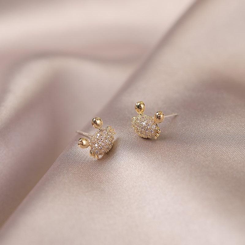 Sweet Crab Earrings Animal Jewelry Girls Lovely Earrings