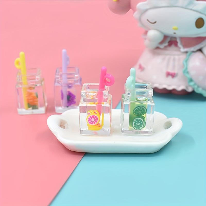 10Pcs Artificial Juice Bottle Kids Play House Toys Random