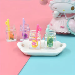 10Pcs Artificial Juice Bottle Kids Play House Toys Random