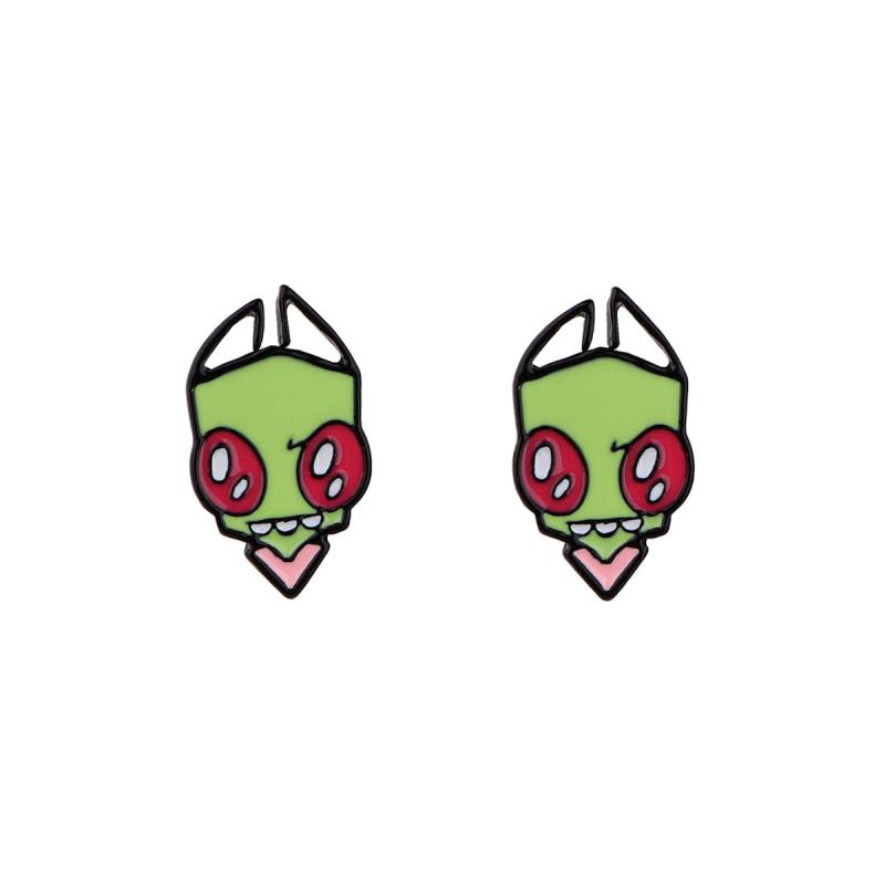 Cartoon Stud Earrings For Girls Kids Creative Anime Jewelry