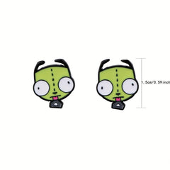 Cartoon Stud Earrings For Girls Kids Creative Anime Jewelry