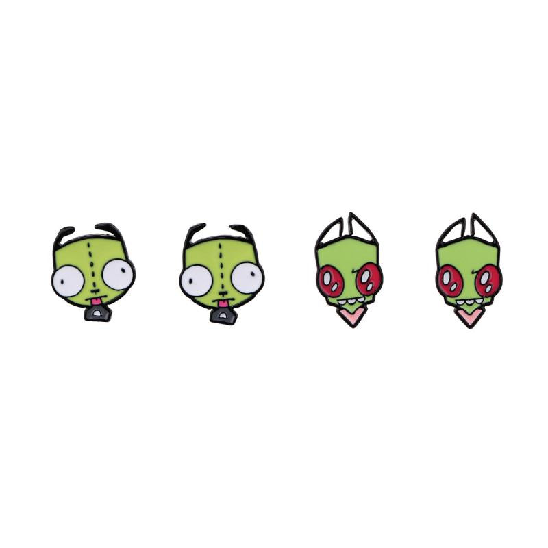 Cartoon Stud Earrings For Girls Kids Creative Anime Jewelry